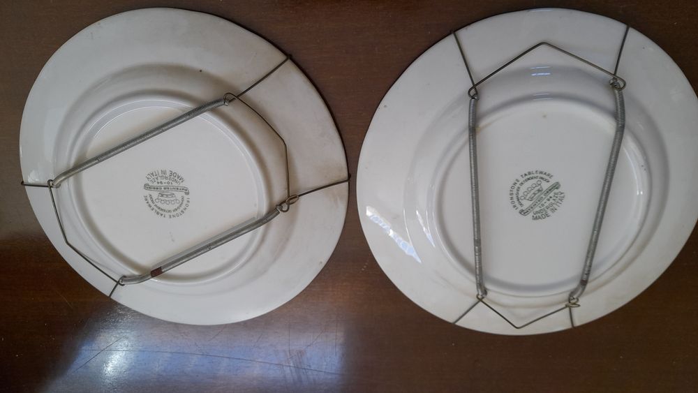 Conjunto de 2 pratos de pendurar