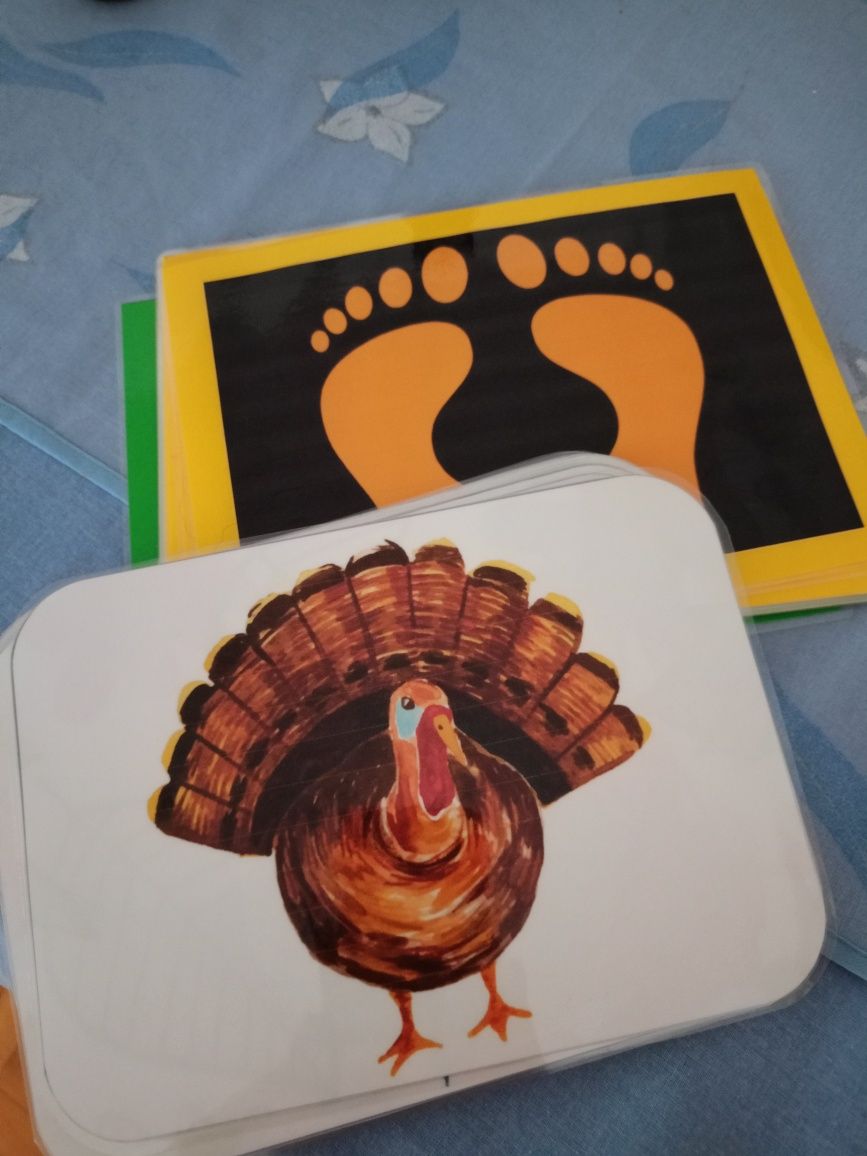 Autumn Jesień Flashcards + Gra przedszkole dla dzieci ENG
