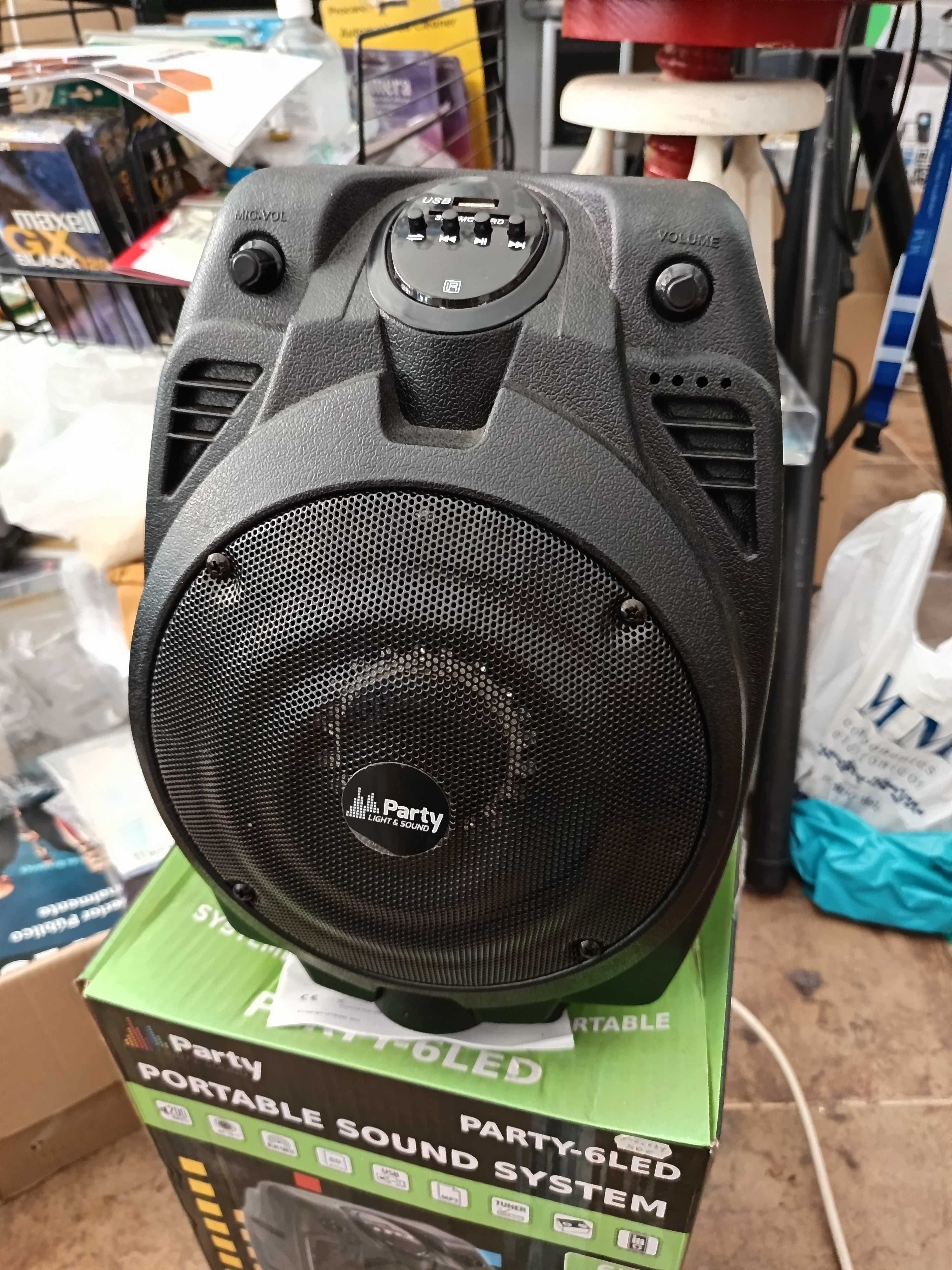 Coluna portátil 6" 200w Party