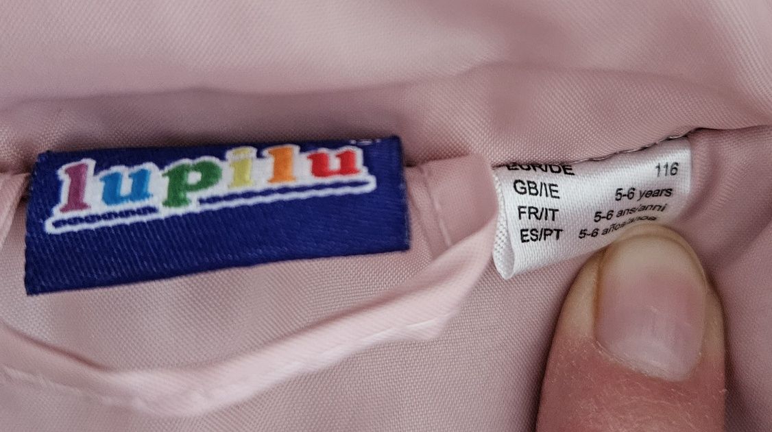 Kurtka zimowa pudrowy róż lupilu Lidl r 116