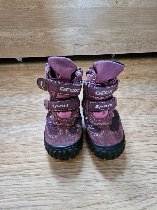 Buty zimowe kozaki Geox rozm 22 dla dziewczynki