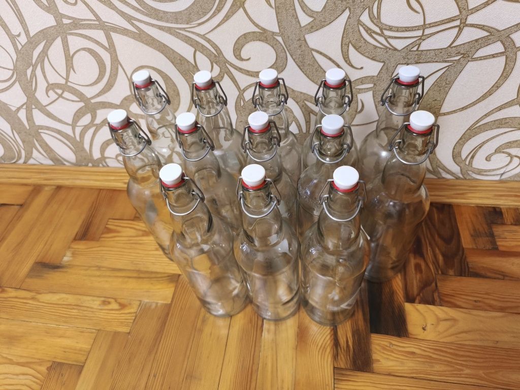Бутылка с крышкой для вина Everglass 1 л 10020 прозрачная
