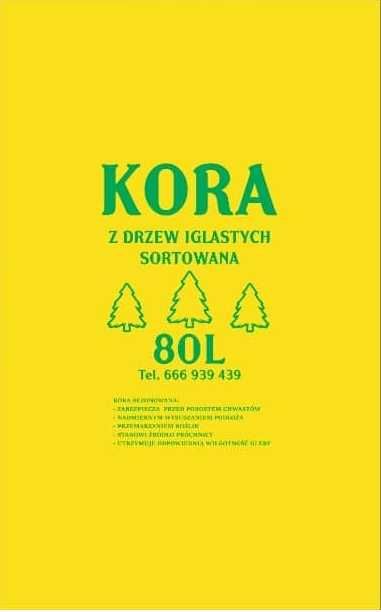 Kora sosnowa 80L sortowana | WYSYŁKA | PALETY | DOSTAWA