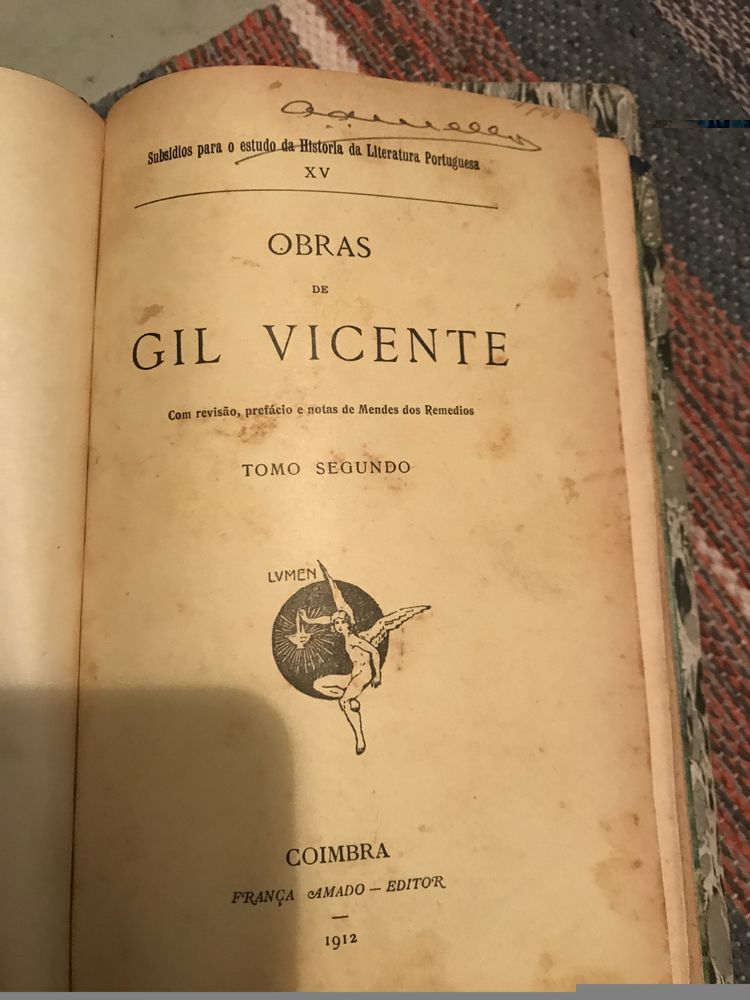 Obras - 3 volumes Gil vicente, vol  1.2 e 3-1907