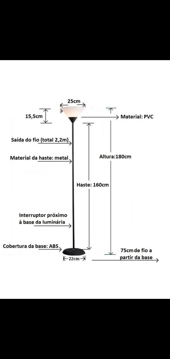 Candeeiro de pé alto