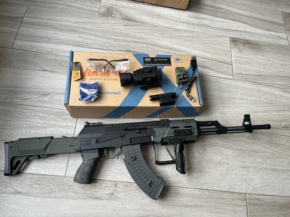 Професійний іграшковий автомат на орбізах AК-47, професійний орбіган