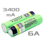 Акумулятор 18650 LiitoKala Lii-34B NCR18650B 3400mAh плоский контакт