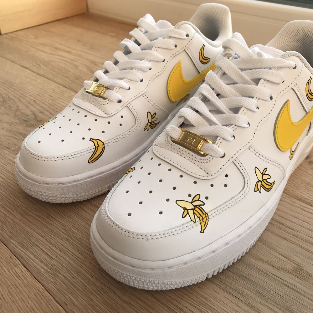 Bananowe air force 1 nike banan custom wszystkie rozmiary