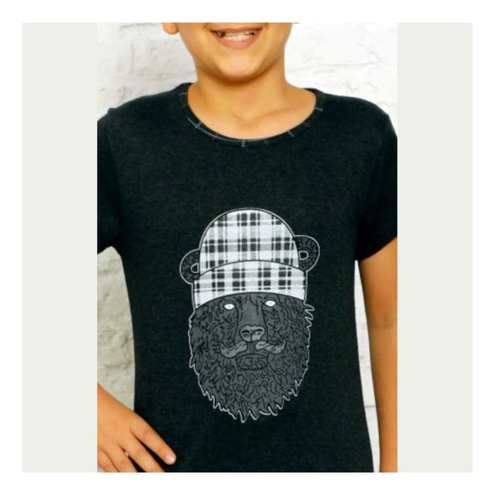 Ciemna Piżama Chłopięca Z Nadrukiem krótka