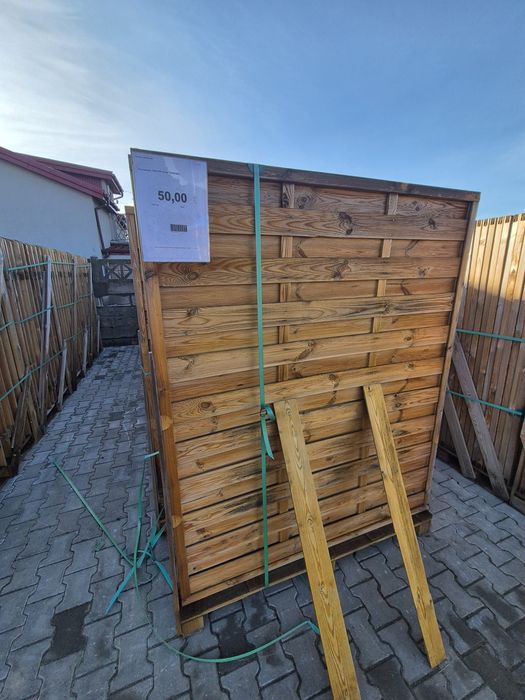 Panel ogrodzeniowy gruby frezowana deska 180x150