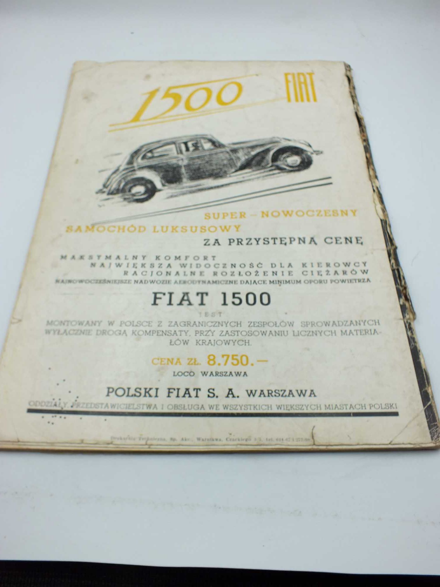 Gazeta Miesięcznik  Auto Technika Samochodowa 1936 r L