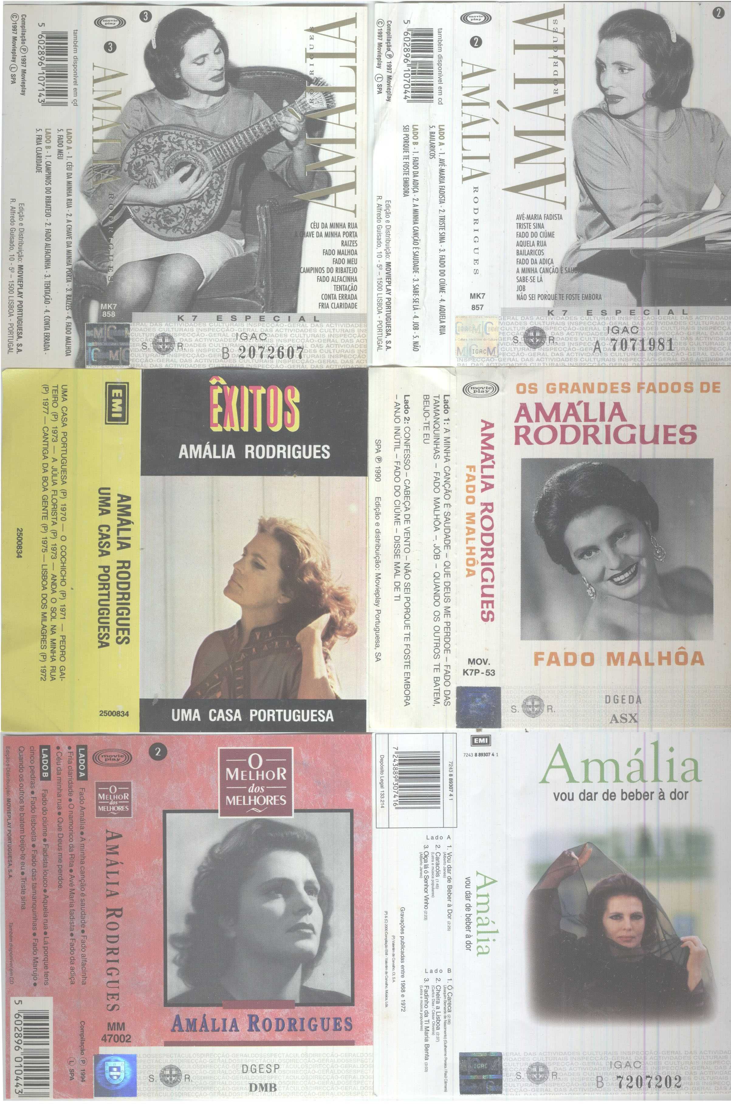 Amália Rodrigues LPs Singles CDs Postais