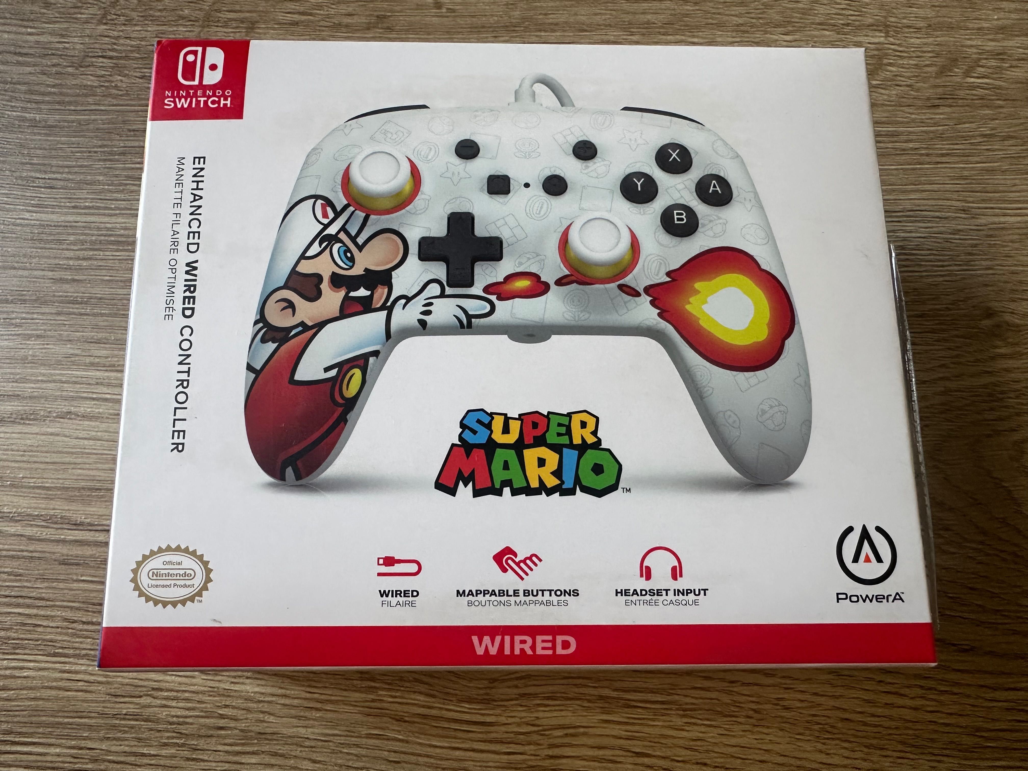 Nintendo Switch joypad - Fireball Mario - nowy, fabryczne plomby
