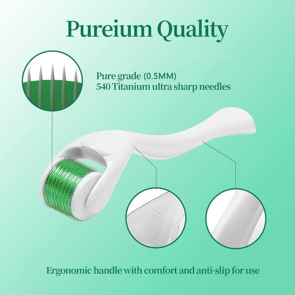 MICRONEEDLE - Derma Roller mezoterapia igłowa wałek do twarzy brody