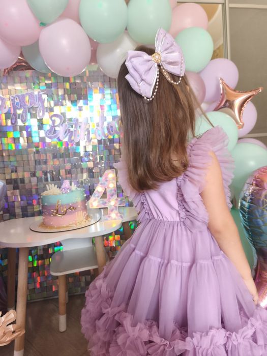 Оренда сукні на дівчинку/ прокат / сукня святкова пишна фіолетова