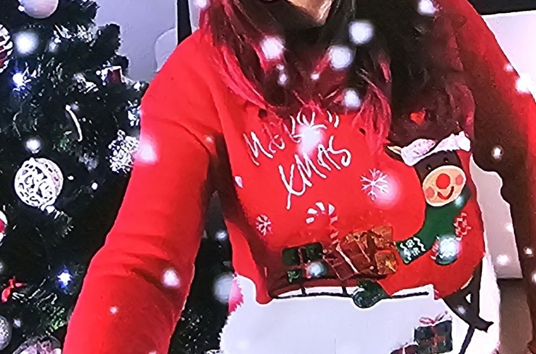 Sweter świąteczny damski