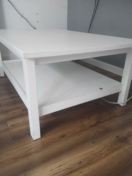 Ława sosnowa biała