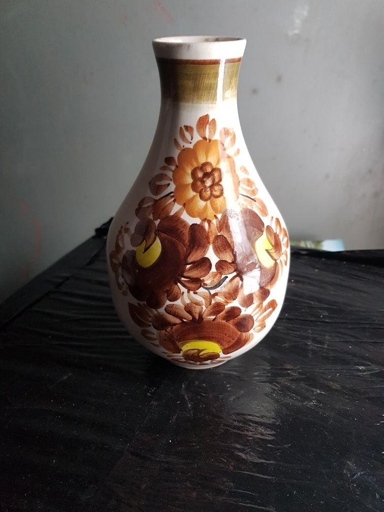 Wazon Wazonik ZF Koło Made In Poland Ręcznie Malowany PRL Vintage