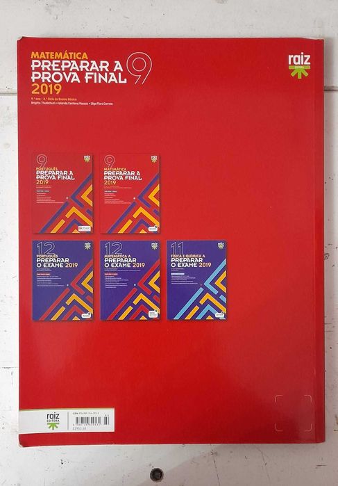 Manual escolar "Preparar a prova final - Matemática 9ºano 2019"