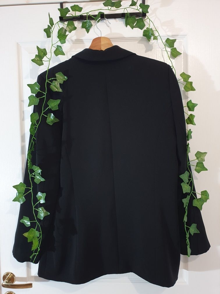 Marynarka czarna Rybiński polska firma oversize 44 XXL