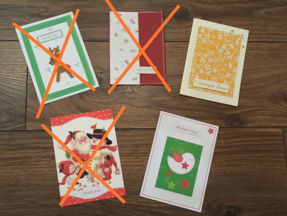 Kartki świąteczne, kartki na Boże Narodzenie, kartki handmade