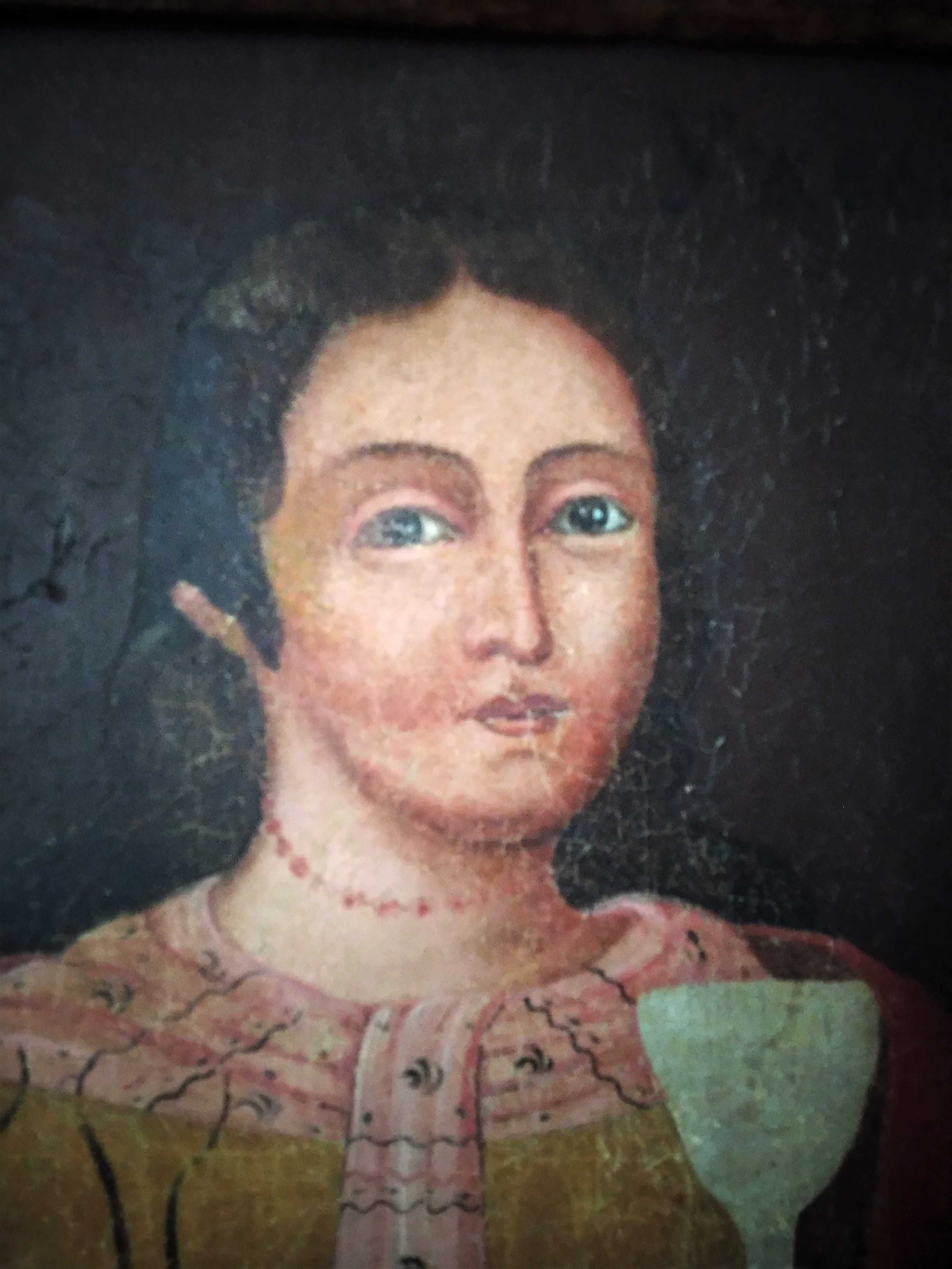 Картина-Парсуна 1788 г. - женский портрет в образе св. Параскевы