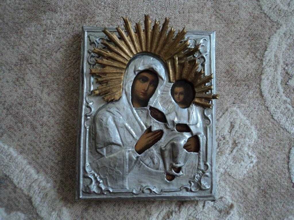 Икона Тихвинская Пр. Богородица., 14х18 см