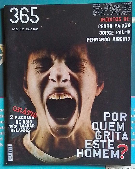 Dois números da defunta Revista 365, criada por Fernando Alvim
