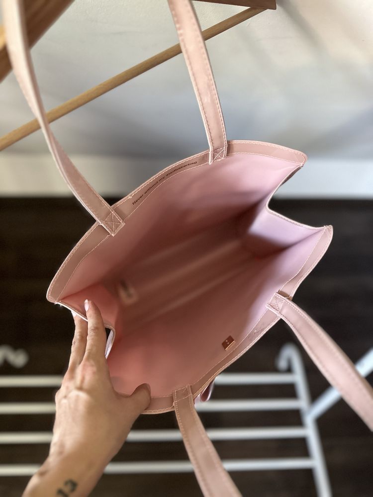 Torba Ted Baker oryginalna różowa dziewczęca shopper