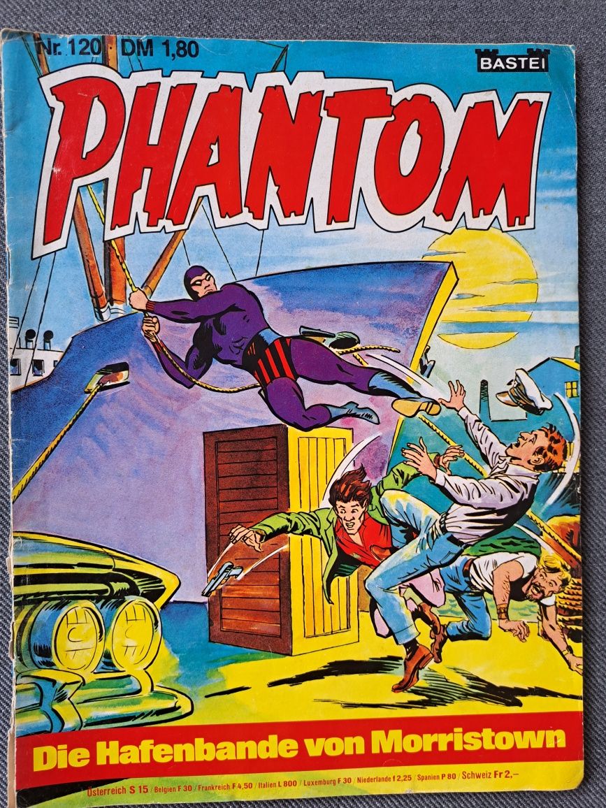 4 szt komiksu Phantom nr. 15, 29, 51, 120