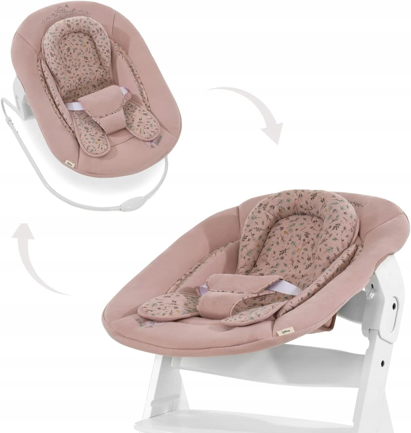hauck leżaczek alpha plus bambi rose