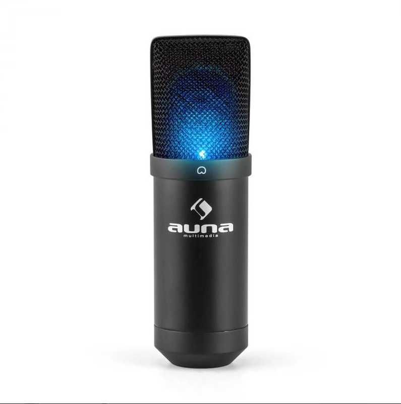 Студийный микрофон Auna MIC-900B-LED Black