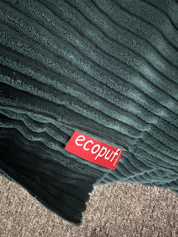 Fotel leżanka pufa + podnóżek  flavio sztruks firmy Ecopuf