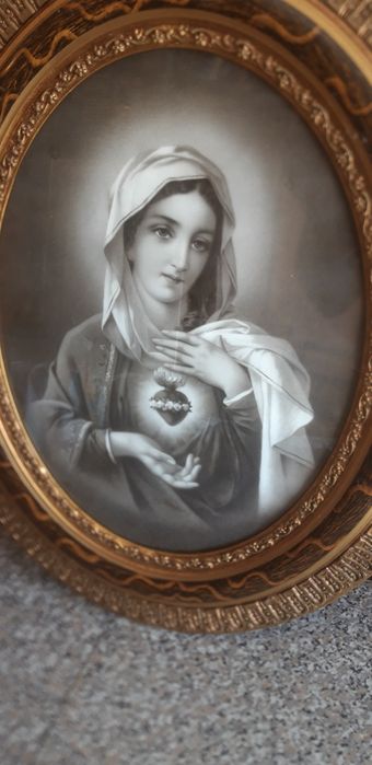 Conjunto de 2 Quadros Sagrado Coração