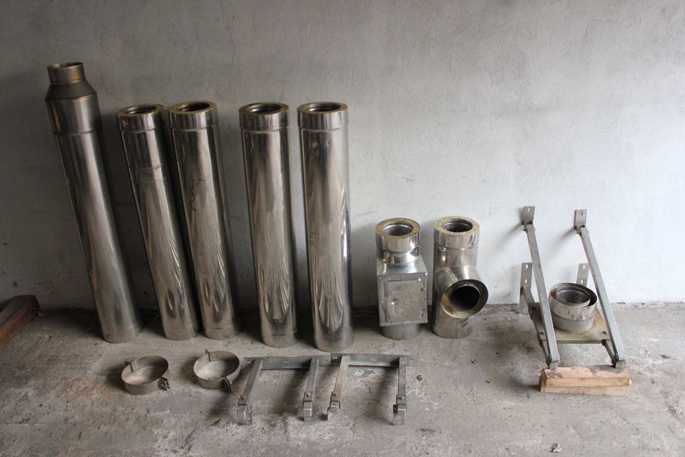 Komin nierdzewny   komin izolowany 6 metrow