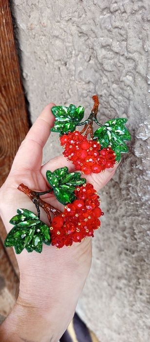 Прикраси,подарунок,калина,брошь калина,брошка, аксесуари на одяг