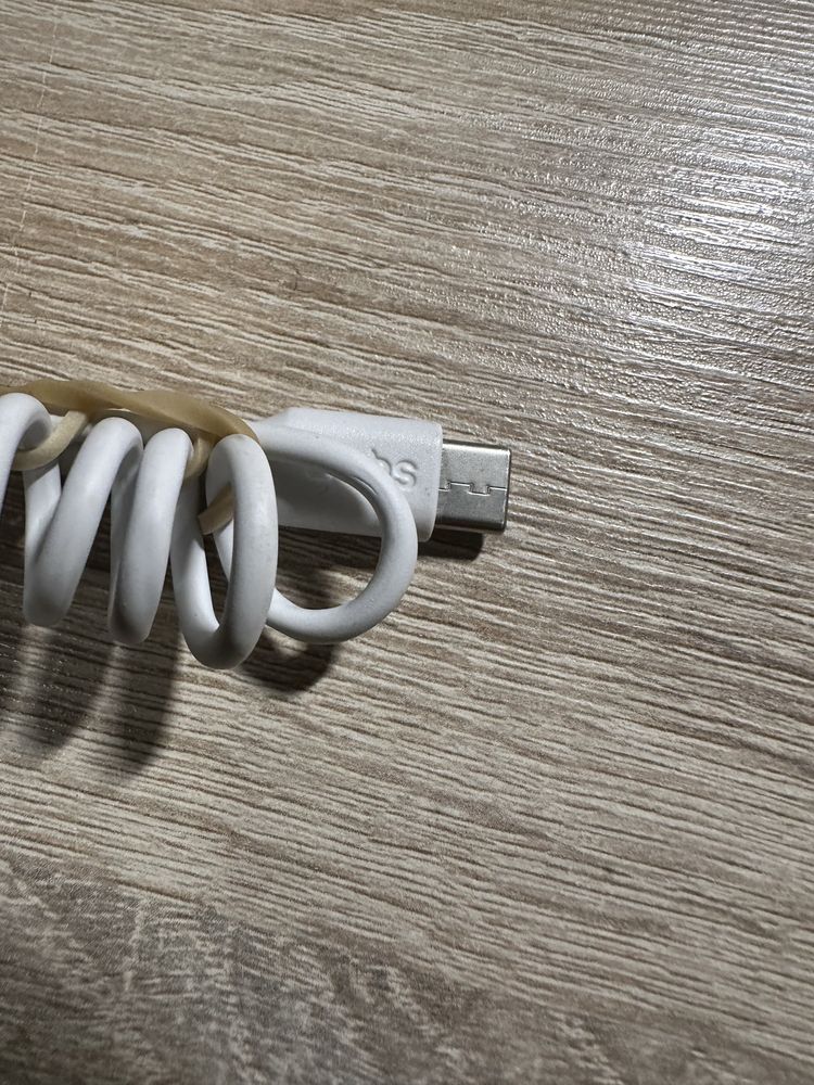 SBS kabel usb type C 1m spiralny biały