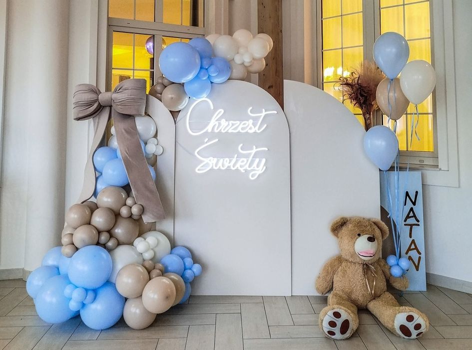 Dekoracje balonowe, ścianki do zdjęć