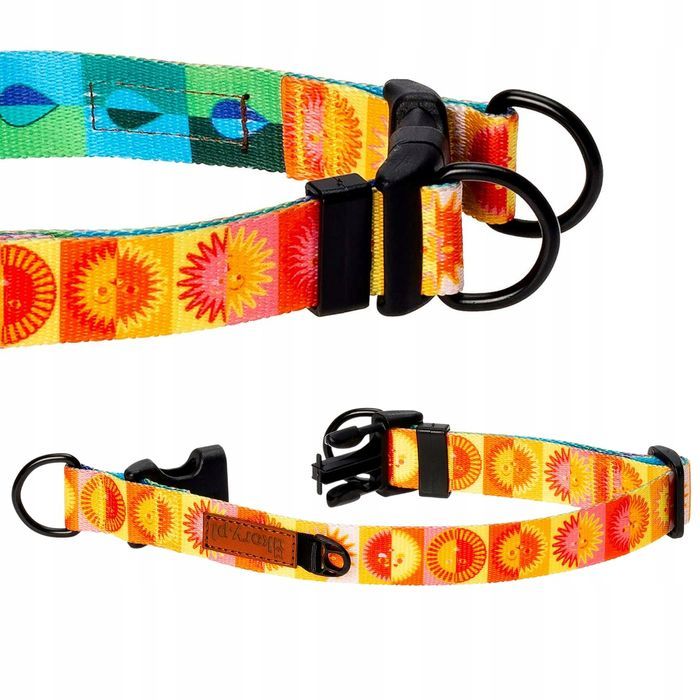 bezpieczna obroża podwójny d-ring basset gończy pinczer m 20 mm ukory