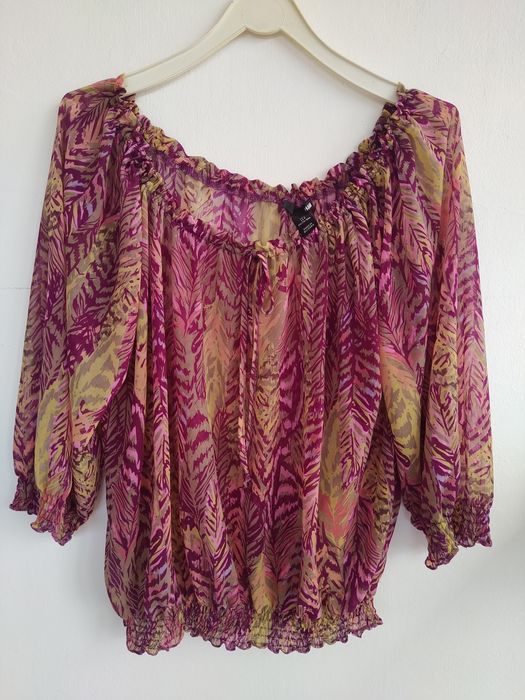 Blusa boho, elegante e original - H & M - Tamanho S