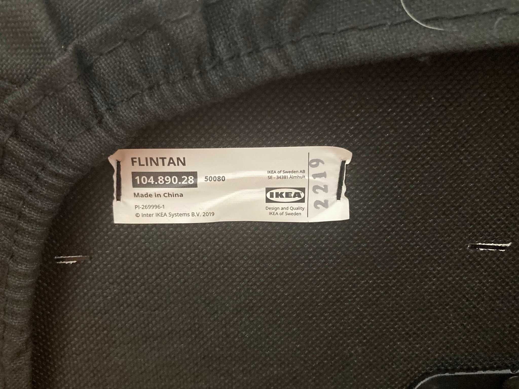 FLINTAN
Cadeira de escritório, preta