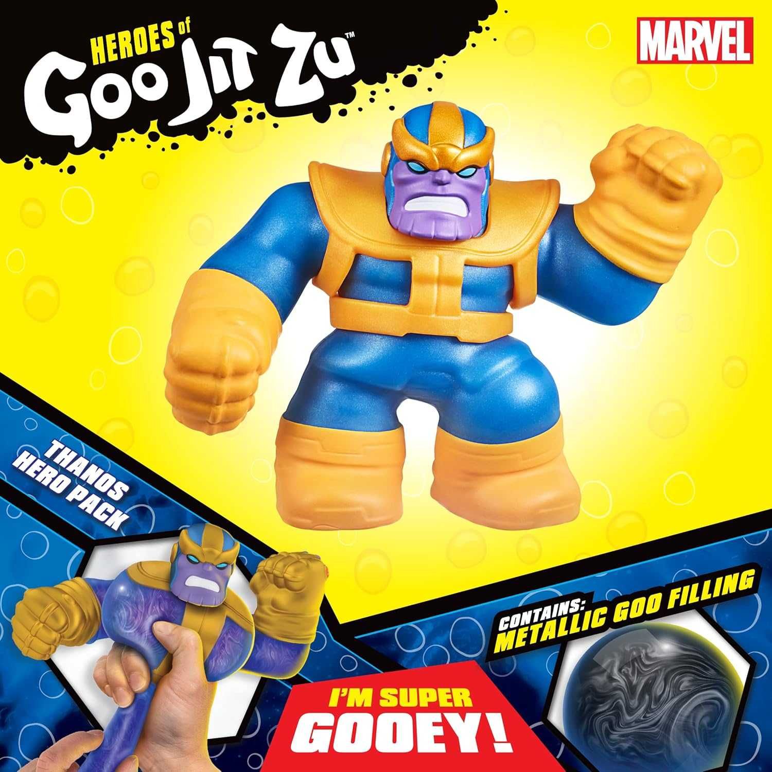 Фігурка тягучка Heroes of Goo Jit Zu Marvel Hero Pack Thanos