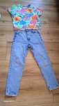 Spodnie ZARA damskie jeansowe jeansy mom 38 jasnoniebieskie