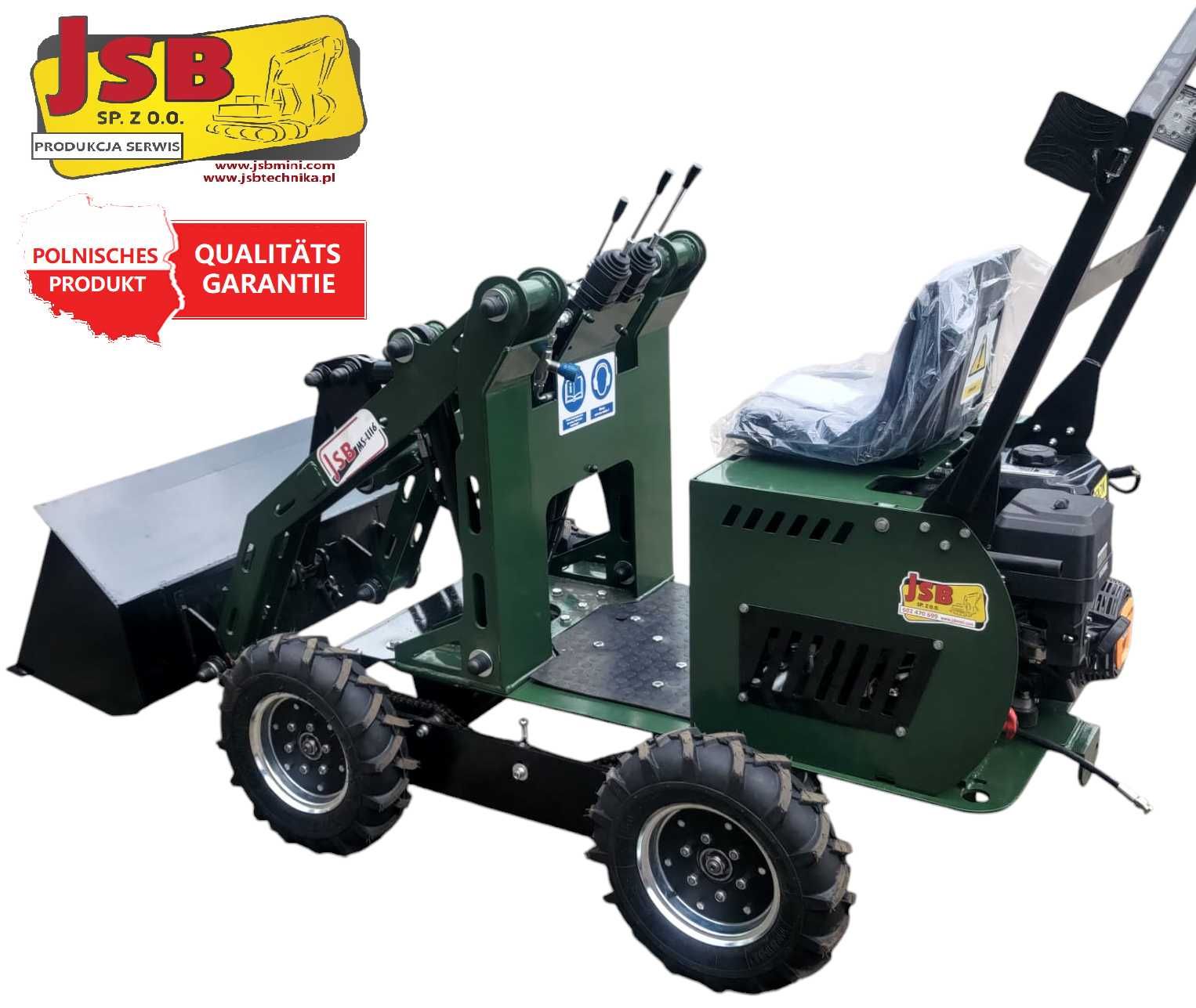 Mini ładowarka kołowa MS-L116 JSB wiertarka wiertnica