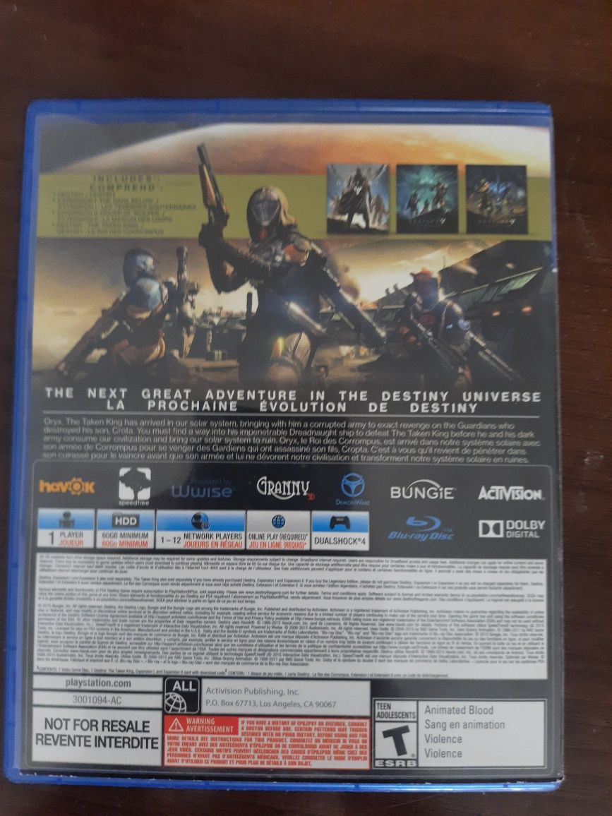 Destiny legendary edition ps4