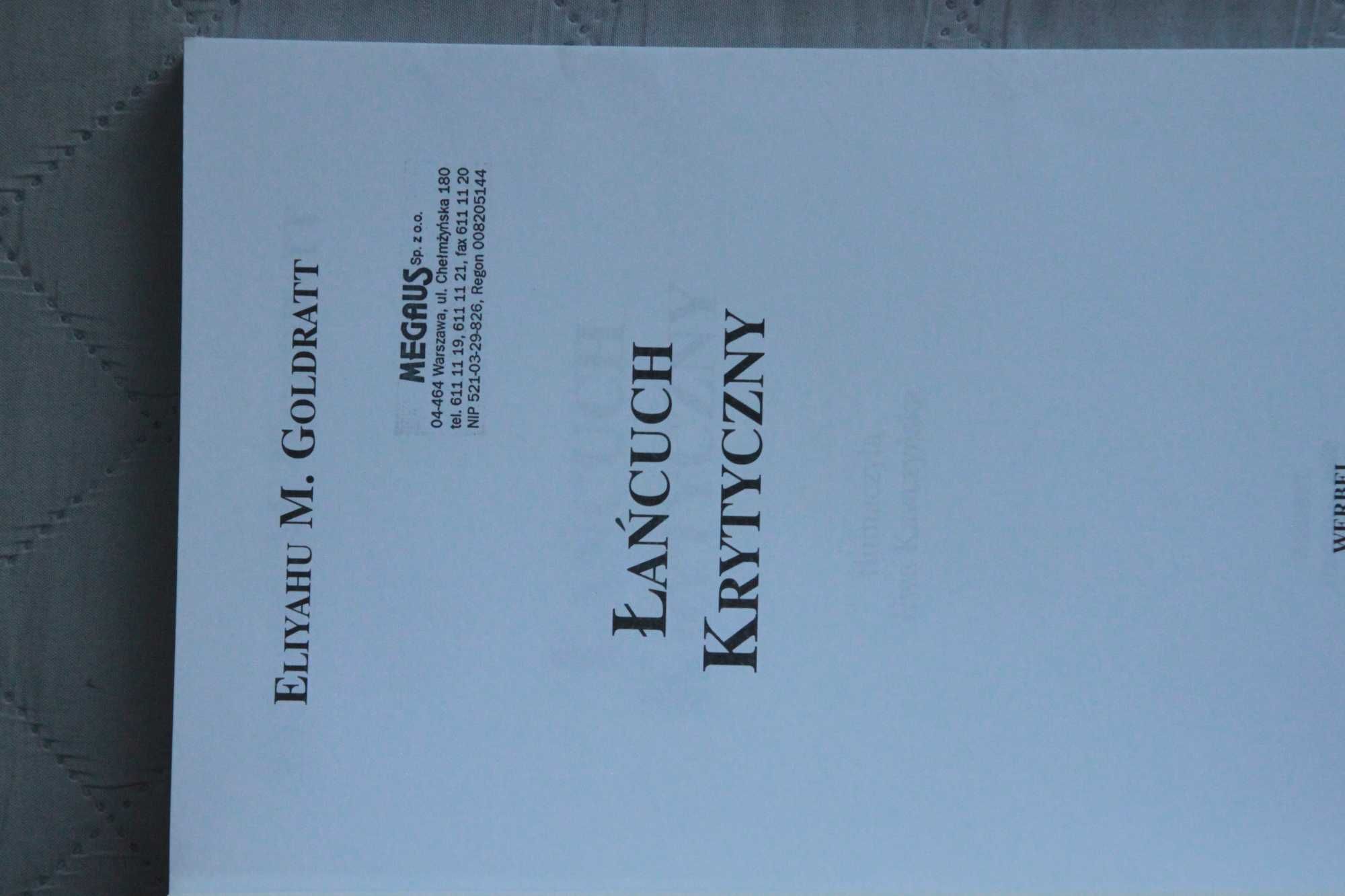 Eliyahu M. Goldratt, Łańcuch krytyczny