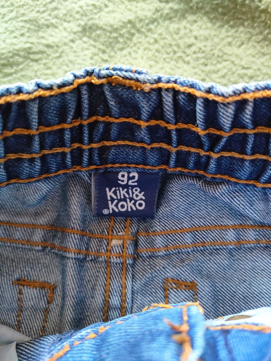 Spodnie jeansowe, jeansy dla chłopca 92