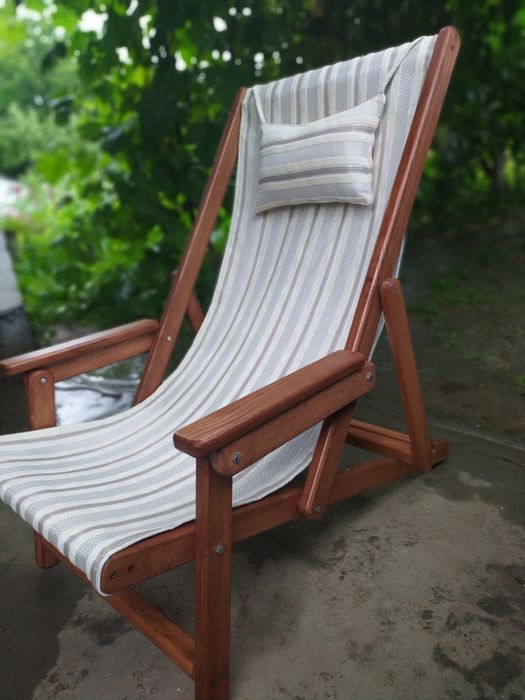 Шезлонг -крісло дерев'яне! 1500гр.