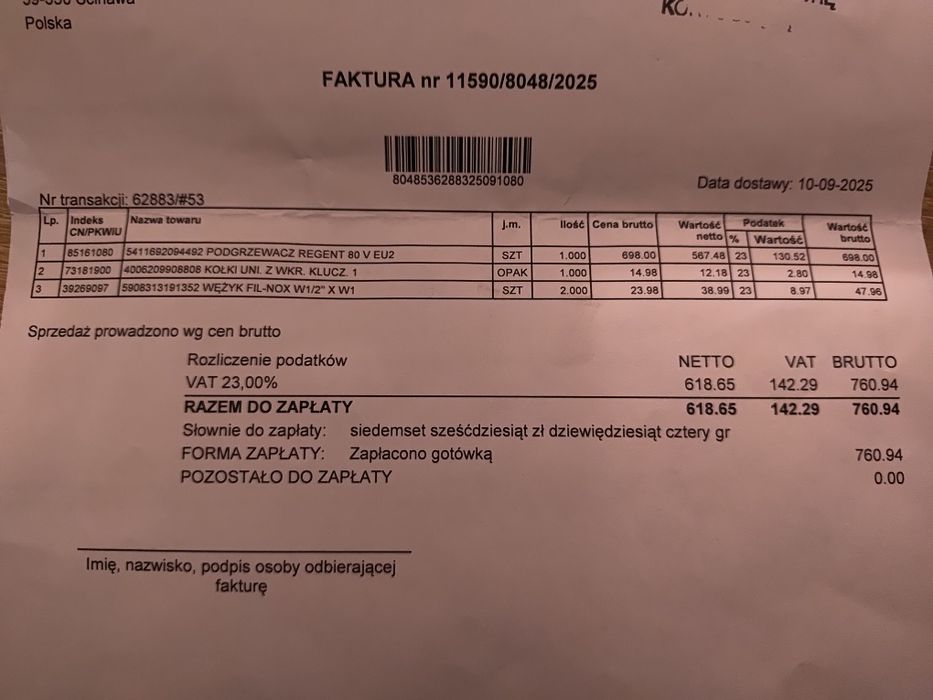 Bojler Podgrzewacz elektryczny Regent 80L