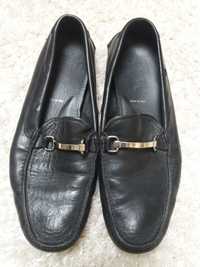 Buty czarne męskie mokasyny PRADA